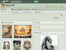 Tablet Screenshot of freaky-art-girl.deviantart.com