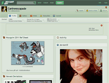 Tablet Screenshot of canineescapade.deviantart.com