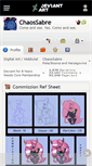 Mobile Screenshot of chaossabre.deviantart.com
