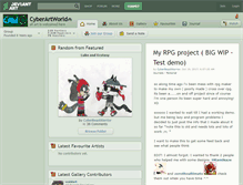 Tablet Screenshot of cyberartworld.deviantart.com