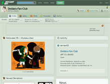 Tablet Screenshot of deidara-fan-club.deviantart.com