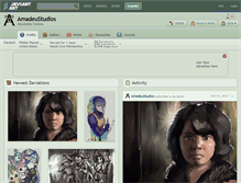 Tablet Screenshot of amadeustudios.deviantart.com