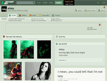 Tablet Screenshot of eisley.deviantart.com