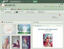 Tablet Screenshot of dark-angel1349.deviantart.com