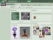 Tablet Screenshot of paypaladopts.deviantart.com