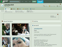 Tablet Screenshot of animefan4545.deviantart.com
