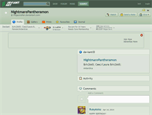 Tablet Screenshot of nightmarepantheramon.deviantart.com