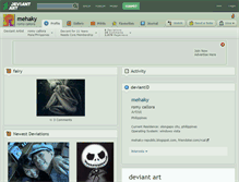Tablet Screenshot of mehaky.deviantart.com