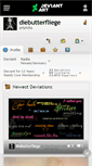 Mobile Screenshot of diebutterfliege.deviantart.com