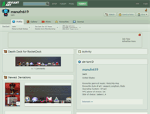 Tablet Screenshot of manufn619.deviantart.com
