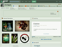 Tablet Screenshot of chwingum.deviantart.com