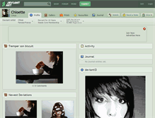 Tablet Screenshot of chloette.deviantart.com