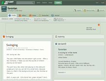 Tablet Screenshot of favonian.deviantart.com