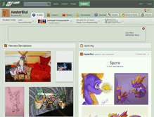 Tablet Screenshot of masterblui.deviantart.com