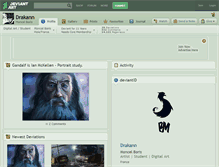 Tablet Screenshot of drakann.deviantart.com