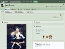 Tablet Screenshot of crazzydreams.deviantart.com