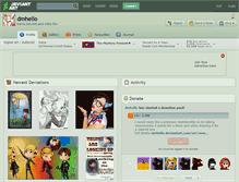 Tablet Screenshot of dmhello.deviantart.com