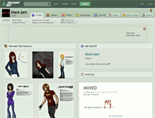 Tablet Screenshot of black-jam.deviantart.com