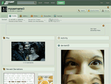 Tablet Screenshot of myusername3.deviantart.com