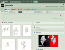 Tablet Screenshot of carter-kaine.deviantart.com