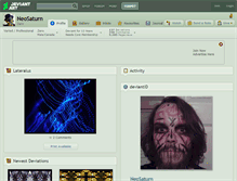 Tablet Screenshot of neosaturn.deviantart.com