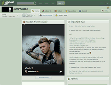Tablet Screenshot of menphotos.deviantart.com