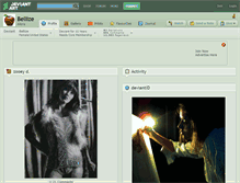 Tablet Screenshot of bellize.deviantart.com