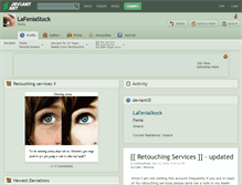 Tablet Screenshot of lafeniastock.deviantart.com