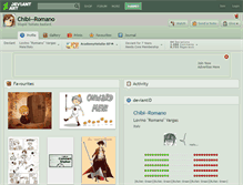 Tablet Screenshot of chibi--romano.deviantart.com