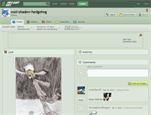 Tablet Screenshot of cool-shadow-hedgehog.deviantart.com
