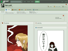 Tablet Screenshot of haru-yuki.deviantart.com