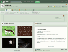 Tablet Screenshot of beachcat.deviantart.com