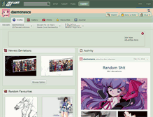 Tablet Screenshot of daemonesca.deviantart.com