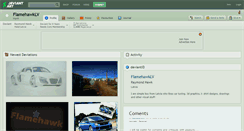 Desktop Screenshot of flamehawklv.deviantart.com