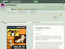 Tablet Screenshot of chinchilladragoon.deviantart.com