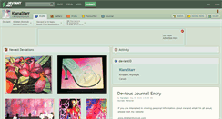 Desktop Screenshot of kianastarr.deviantart.com