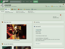Tablet Screenshot of cozyrosie.deviantart.com