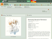 Tablet Screenshot of hibikino.deviantart.com