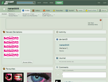 Tablet Screenshot of nananini4.deviantart.com