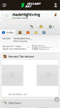 Mobile Screenshot of madenightwing.deviantart.com