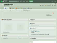 Tablet Screenshot of madenightwing.deviantart.com
