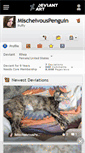 Mobile Screenshot of mischeivouspenguin.deviantart.com