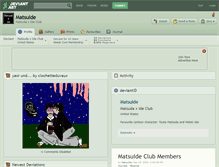 Tablet Screenshot of matsuide.deviantart.com