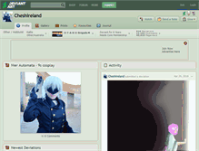 Tablet Screenshot of cheshireland.deviantart.com