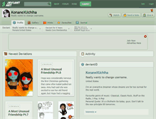 Tablet Screenshot of konanexuchiha.deviantart.com
