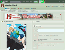 Tablet Screenshot of aliceincandyland.deviantart.com
