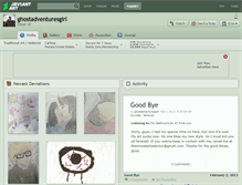 Tablet Screenshot of ghostadventuresgirl.deviantart.com
