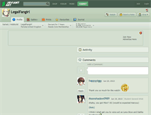 Tablet Screenshot of legalfangirl.deviantart.com