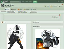 Tablet Screenshot of karadarkthorn.deviantart.com