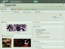 Tablet Screenshot of european-hippie.deviantart.com